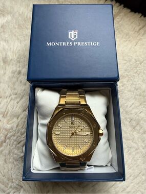 Montes Prestige NIB Men’s Gold Stainless Steel Watch